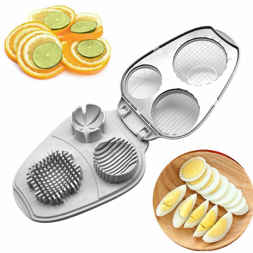 3 In 1 Manual Home Dicing Rvs Multifunctionele Snijden Cutter Avocado 'S Keuken Tool Praktische Witte Eieren Slicer