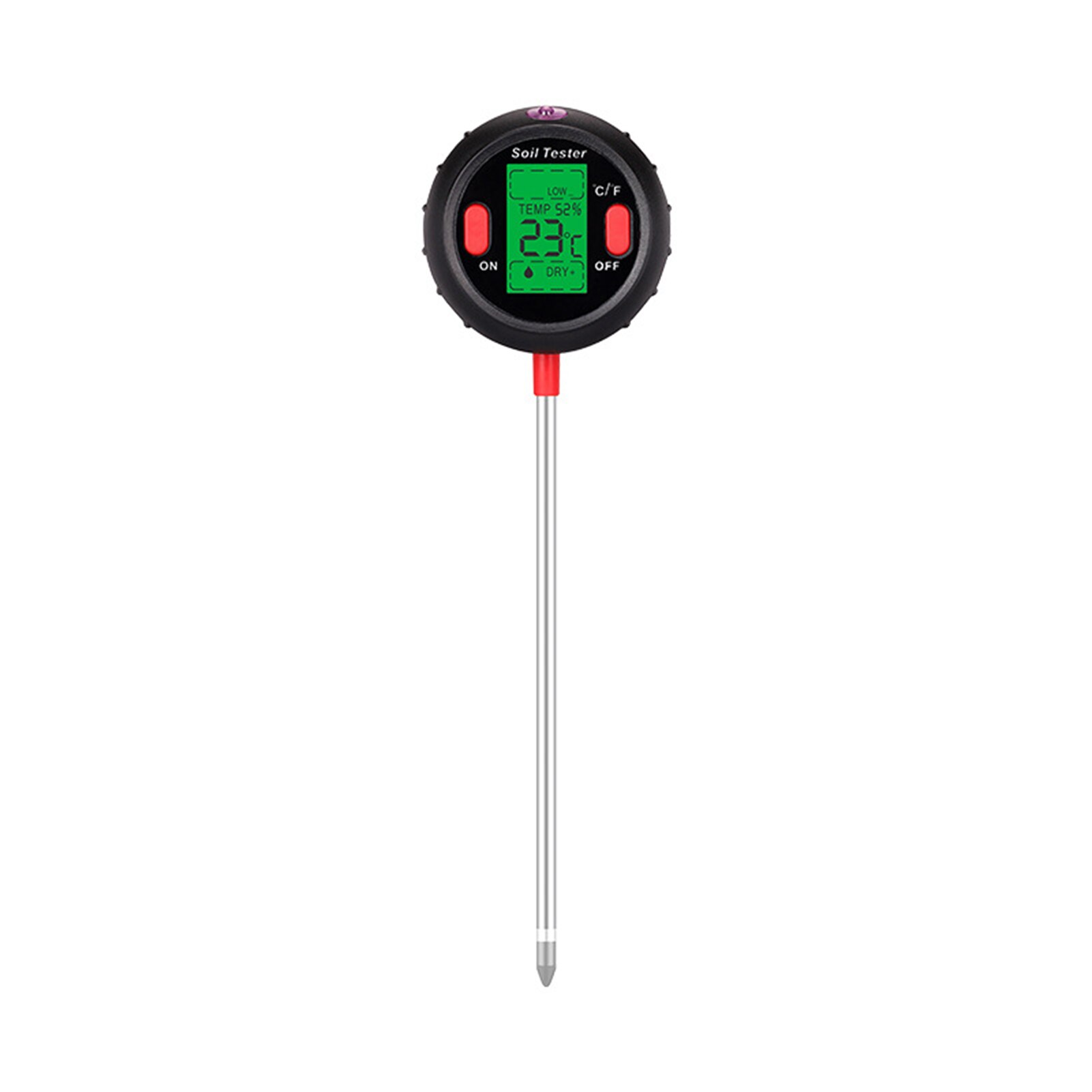 Medidor Digital de pH del suelo 5 en 1, medidor de humedad, niveles de PH, temperatura, luz solar, medidor de intensidad de humedad del suelo, Digital: Type 5