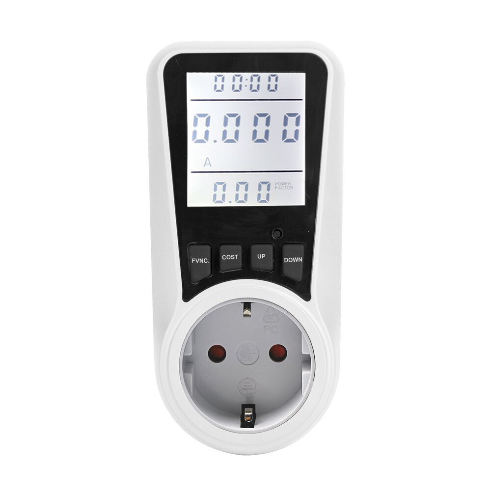 Digitale Wattmeter Ac Power Meter 220V Lcd Watt Energy Meter Power Monitor Fr Us Uk Au Br Meten Outlet power Analyzer: Germany Plug