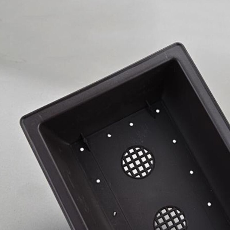 1 ensemble pot de fleur imitation violet balcon rectangle bonsaï bol bassin pépinière planteur plateaux en plastique
