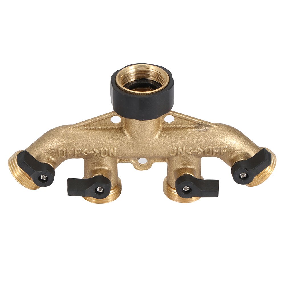 Garden Hose Splitter 2/4 Way Tap Hose Connectors Water Distributor Switch Valve Garden Water Connectors Watering Irrigation: 4 way
