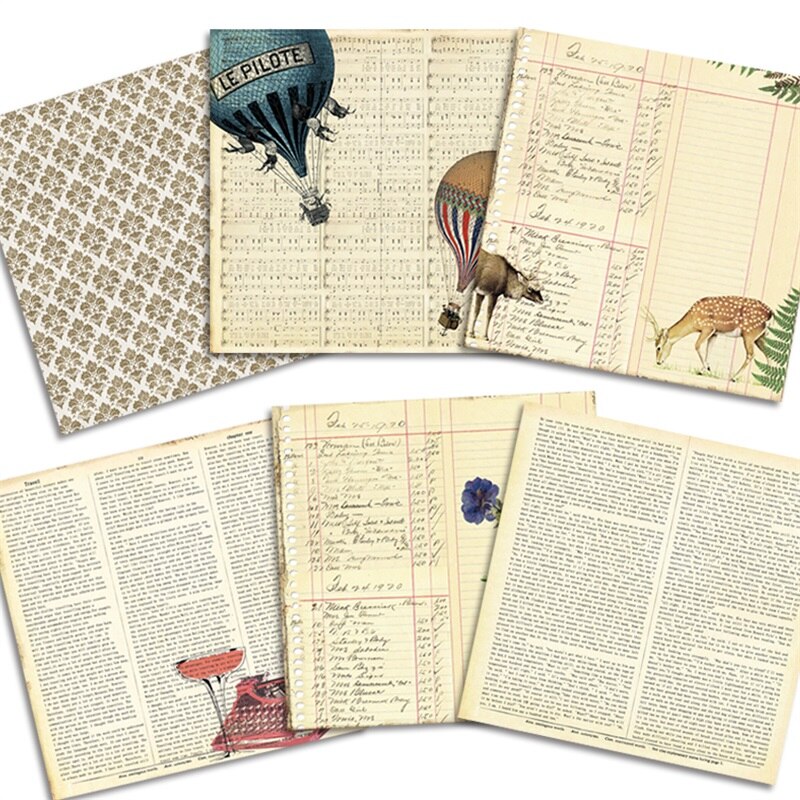 24pcs/Set Jungle Patterned Paper Pad Background Cardstock Scrapbooking Pack Handmade Craft Paper Card DIY Decoration