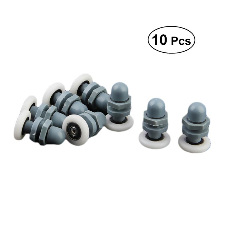 Glissières de porte coulissante | Roulettes de porte de douche, boîtier de coulissante, rouleaux roues de remplacement, diamètre 25mm 10 pièces
