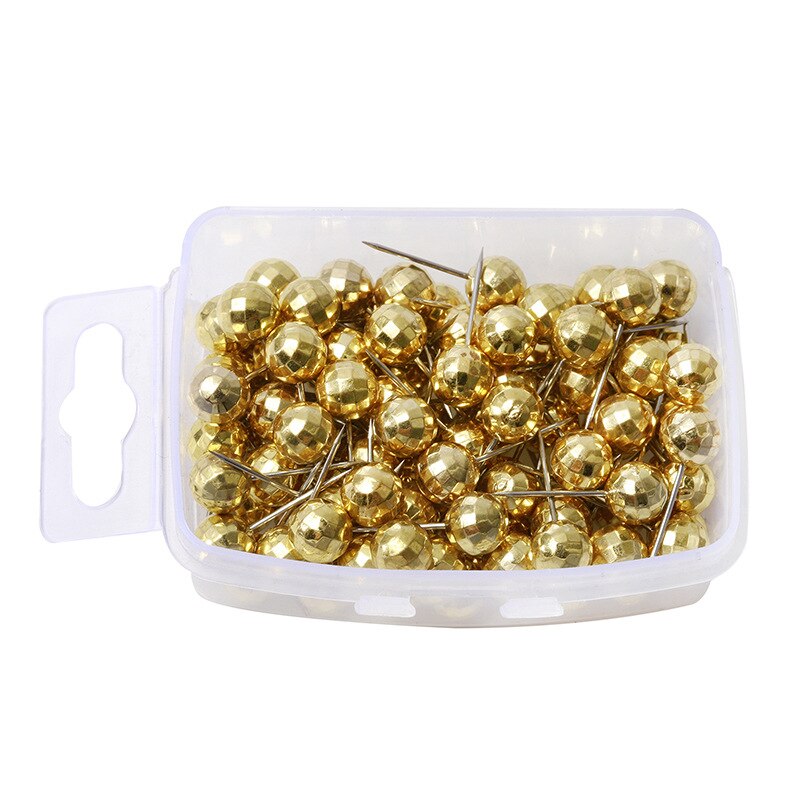 SGerste 400 Stuks Push Pins – Zilver & Goud Metallic Voor Prikborden, Kaarten En Knutselen