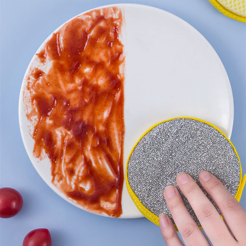 Double Side Dishwashing Sponge Dish Washing Brush Pan Pot Dish Wash Sponges Household Cleaning Reusable Kitchen Tools