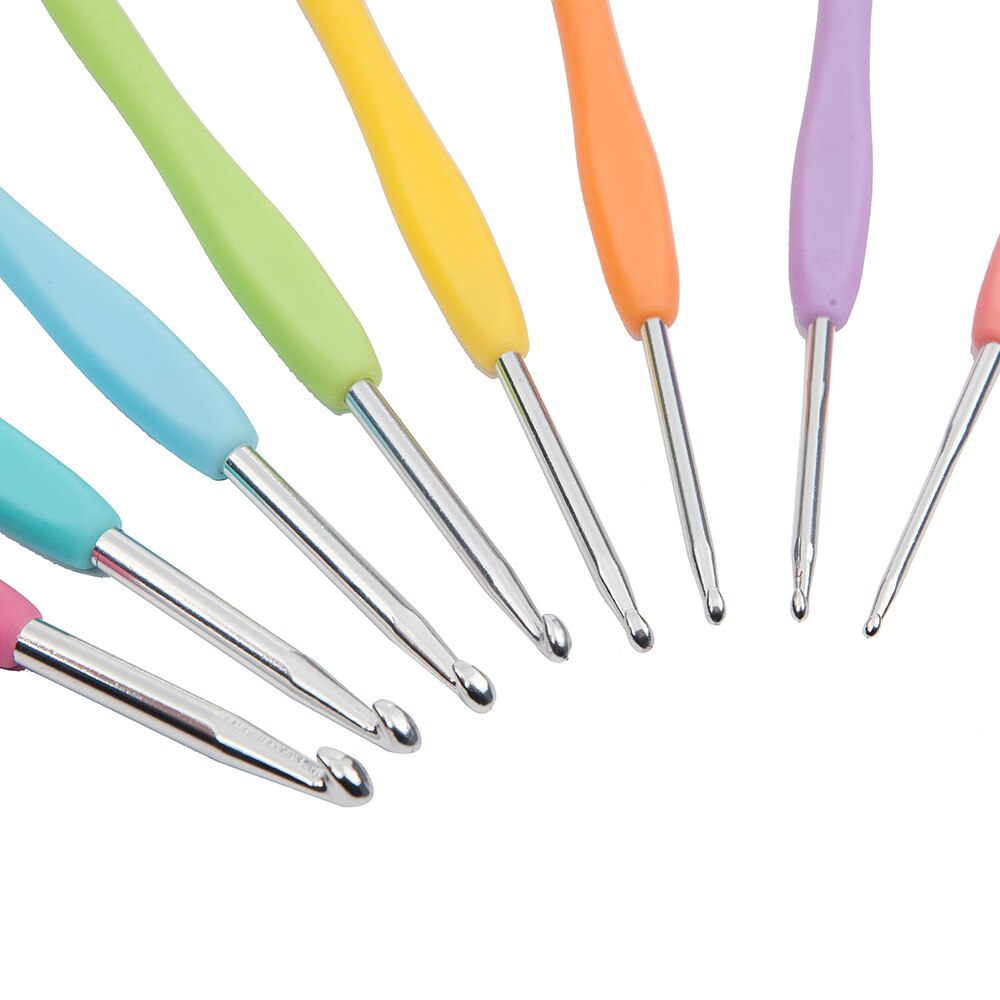 8pcs/set Mix Crochet Hooks The Hook For Knitting DIY Craft Crochet Knitting Needles Tools with 10pcs Stitch Markers Bonus