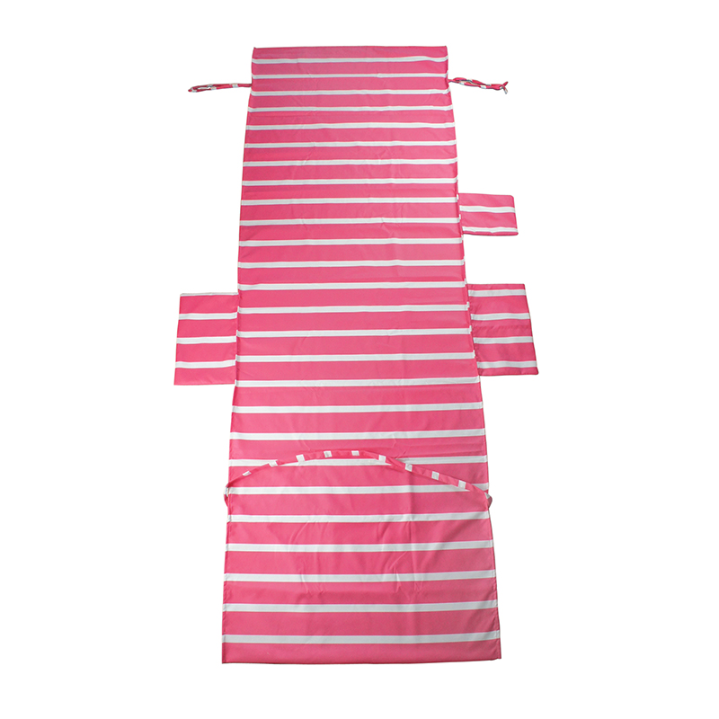 75X215CM Beach or Pool Lounge Chair Towel Cover with Convenient Storage Pockets