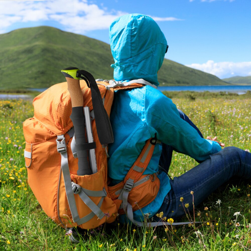 Trekking Pole Collapsible Walking Pole Lightweight Hiking Stick For Skiing Trekking Camping Traveling Backpacking Pole Stick