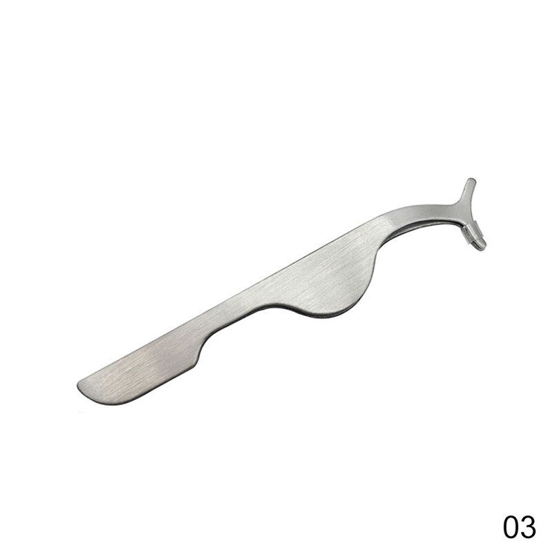 1Pc Valse Wimper Pincet Valse Wimpers Applicator Wimper Extension Curler Nipper Auxiliary Clamp Make Pincet: 03