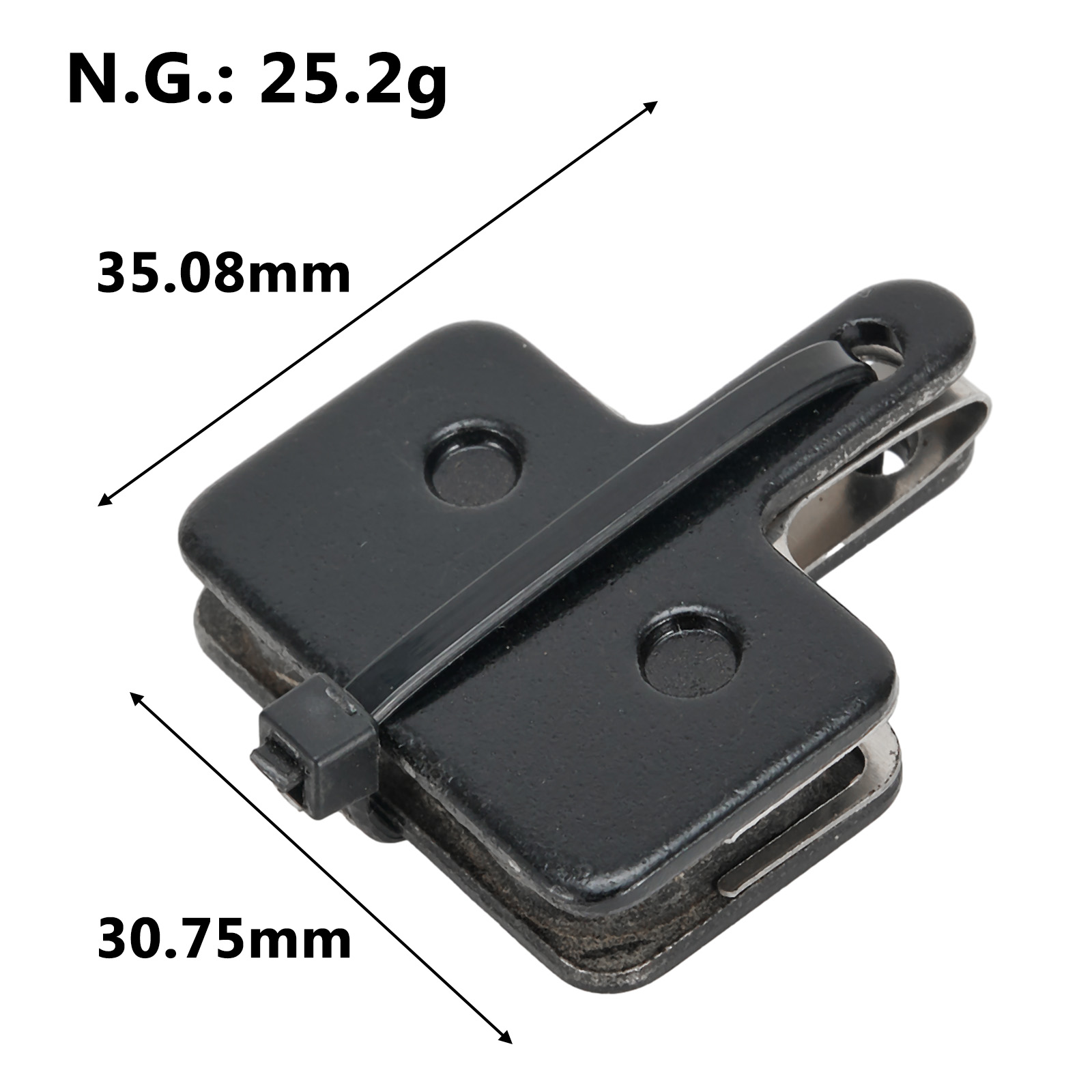 2 pièces pour Zoom plaquettes de frein hydrauliques plaquettes de frein à disque en résine 35x30.5mm accessoires pour Scooters MT200/M315/M355/M395/M446