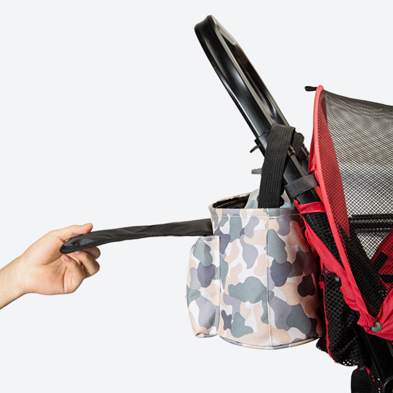 Large capacity baby stroller hanging bag flip wipes storage box baby diaper bags organizer shoulder bag shoulder bag mummy bag tote