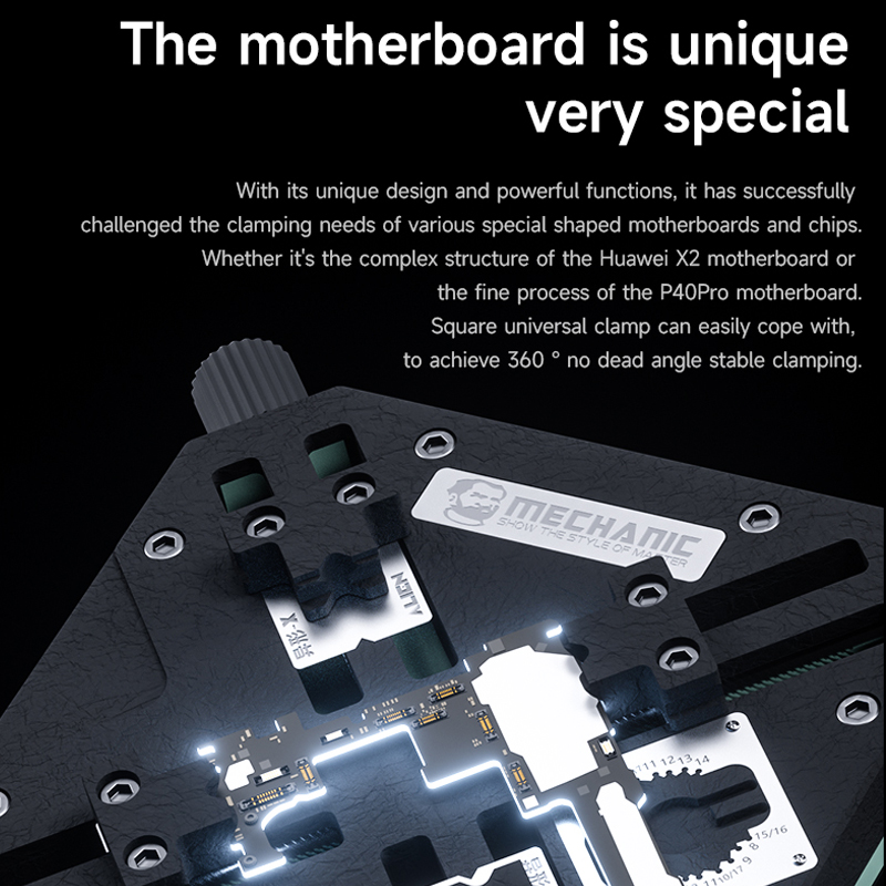 Mechanic Special-Shaped-X Fixture 360° Multi Angle Adjustment Clamp Universal For PCB Board IC Chip Repair Soldering Platform