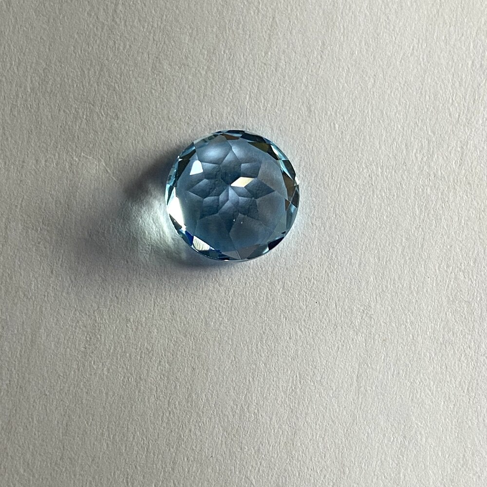 11 Mm Natuurlijke Topaas Sky Blue Topaz Losse Stone Brilliant Cut 6.2 Karaat Goede Edelsteen Voor Sieraden