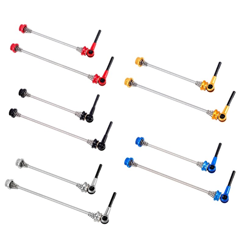 1 Set Mountain Road Bike Lightweight Quick Release Skewer Bicycle Cycling MTB Part Titanium Axle CNC Wheel Hub Fix Lever