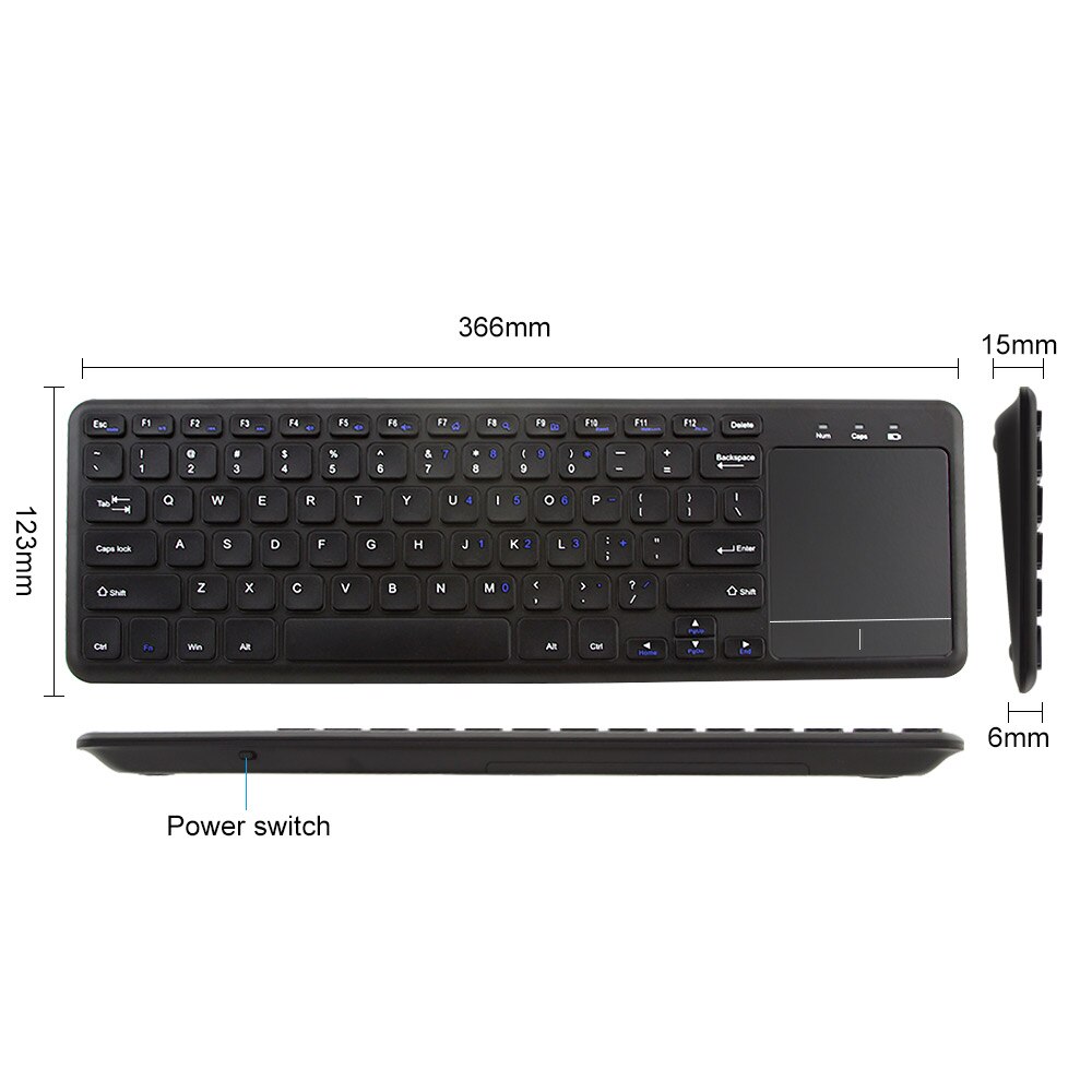 Wireless Computer Keyboard Multi Function Touchpad 78 Key Small Keybord Office Keypad With Mouse Function Touch Pad For Lapop PC