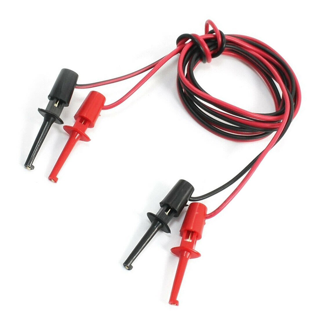 1 par multimeter elektrisk testing dobbel smd ic testkrokkabel 1m