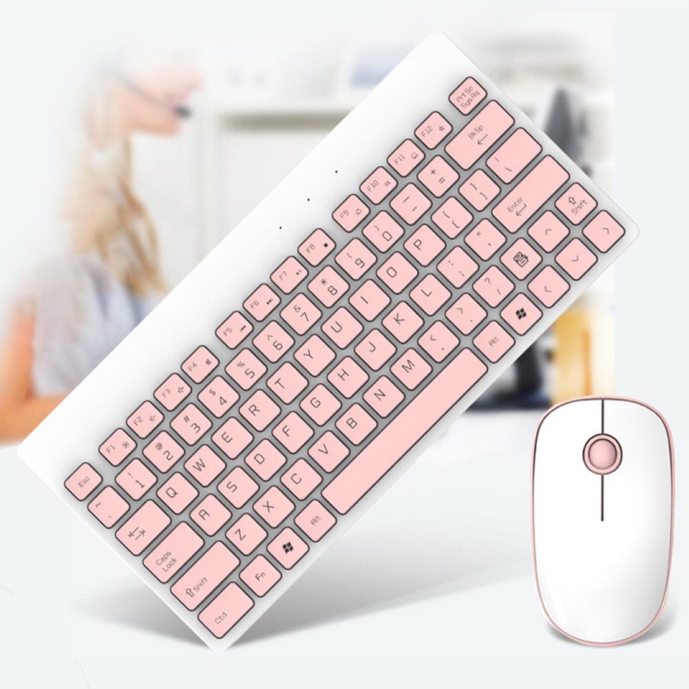 2.4G Wireless Silent Gaming Keyboard And Mouse Round keycap Keyboard Gaming Mouse For PC Gamer Computer Laptop Keyboard