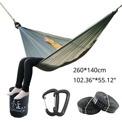 Draagbare Outdoor Canvas Hangmat Bed, Outdoor Camping Hangmat Mesh Net Voor Tuin Strand Yard Reizen Tuin Swing Opknoping Bed