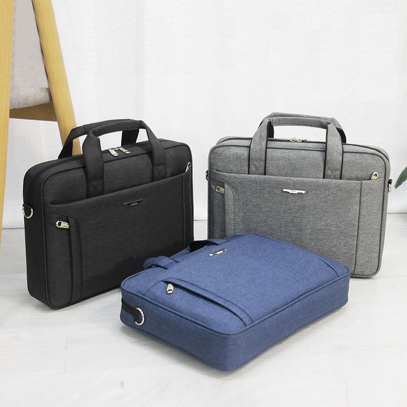 Famous Brand 14 Inch Laptop Bag Men Handbag Business Shoulder Bag Waterproof Briefcase