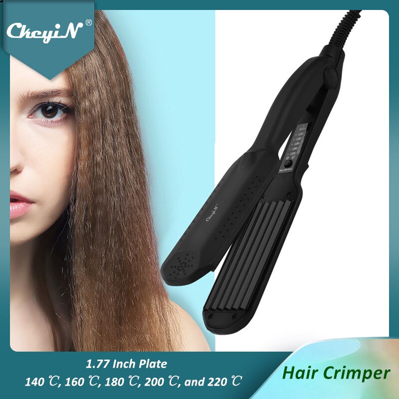 220V cheveux bigoudi sertisseur Waver Salon Perm attelle outil de coiffure 1.77 en plaque maïs vague sertissage fer à friser 45
