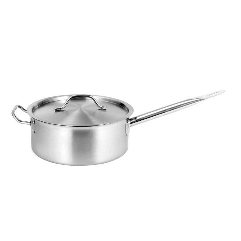 1.5/1.8L Rvs Bak Pan Met Cover Helper Handvat Keuken Pan Pot: 16cm