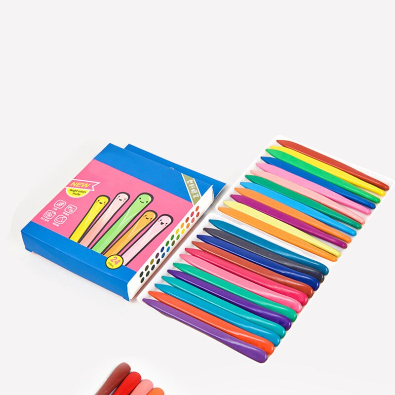 36 Colors Triangular Crayons Triangular Colouring Pencil for Students Kids Children H-best