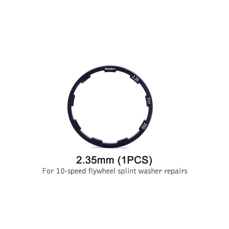 Fahrrad Hub Spacer MTB Tretlager Washer Kassette Schwungrad Dichtung Aluminium Legierung Rennrad Washer 1/1. 5/2/1,85mm 10S 11S: 1PC 2.35mm
