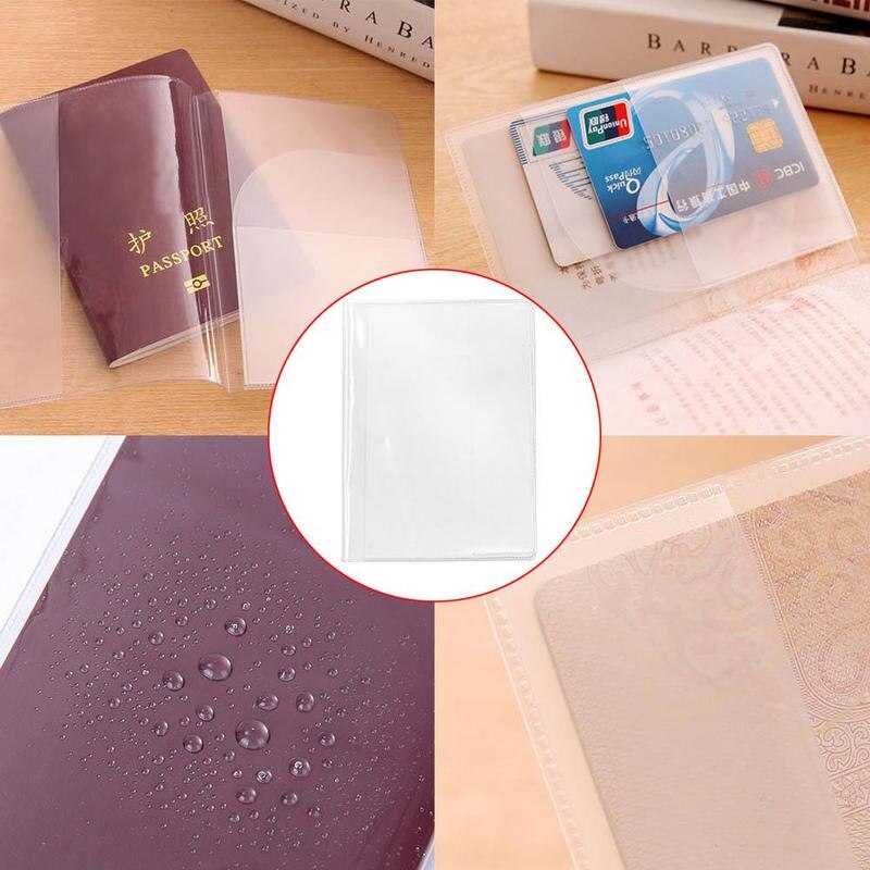 Transparante Paspoort Cover Waterdichte Document Paspoort Couverture Set Paspoort Scrub Reizen Document Transparante De Protec V5Y1