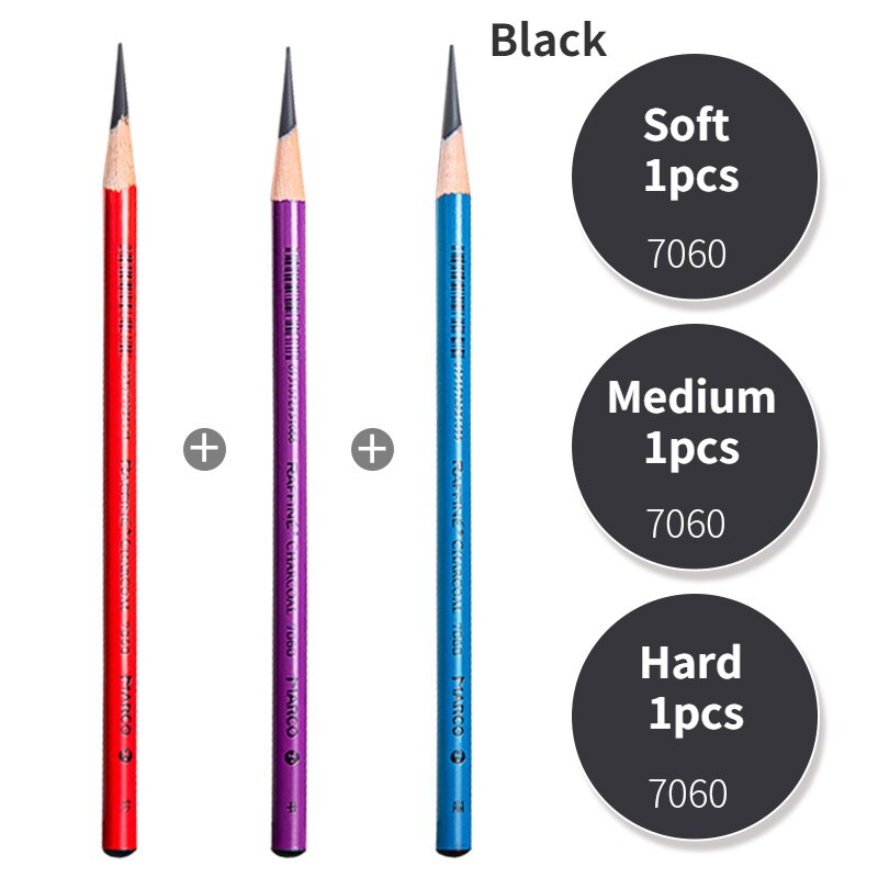 Charcoal Pencil Sketch Highlights Pencil White Sketch pencil Art Students Artist Beginner Hand-painted Painting Set: I