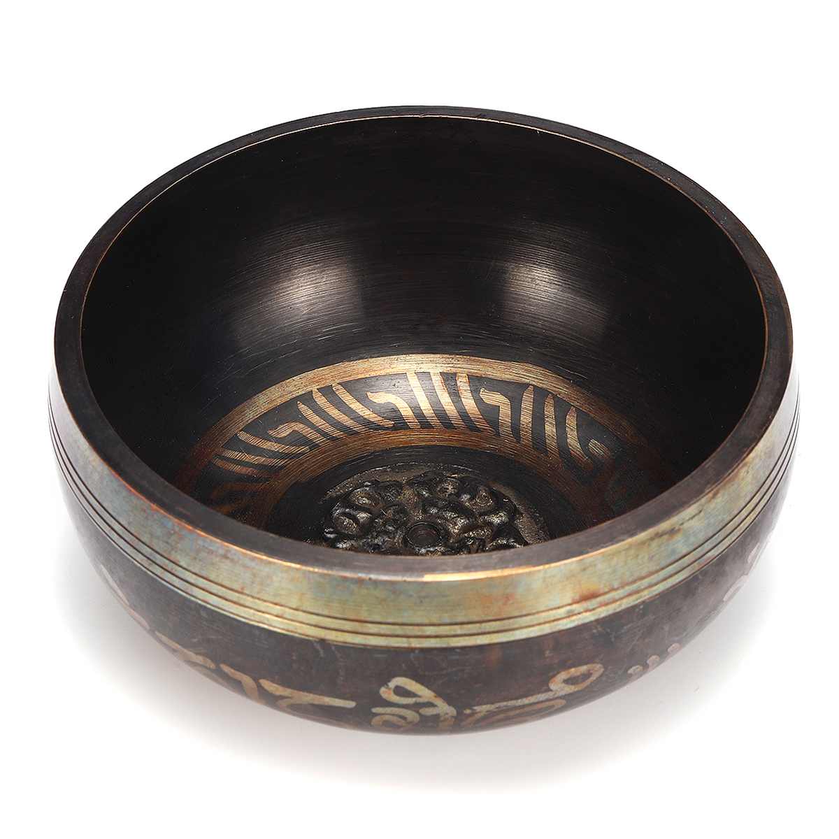 Messing Chime Brons Qing Boeddha Geluid Kom Nepal Tibet Chant Yoga Meditatie Zingen Kom Handwerk Sanskriet Messing Klankschaal