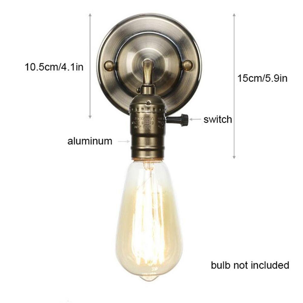 Vintage Wandlamp Moderne Slaapkamer Bedlampje Voor Woondecoratie Klassieke Wandlamp Verlichting Armatuur Knop Switch Blaker