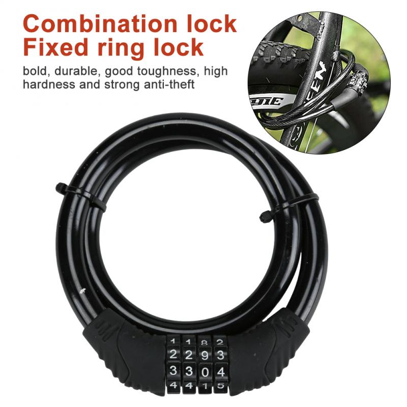 Outdoor Fiets Anti-Diefstal Slot Draagbare Elektrische Batterij Motorfiets Sluizen Vaste Fiets Ring Lock Fiets Accessoires