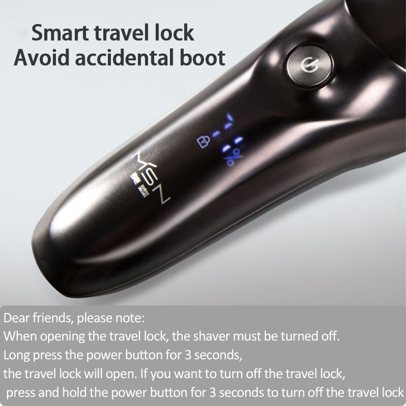 Xiaomi elektrisch scheerapparaat voor mannen, elektrisch scheerapparaat, waterdicht, droog, nat, baardtrimmer, lcd-scherm, scheerapparaat, oplaadbaar, usb, afwasbaar