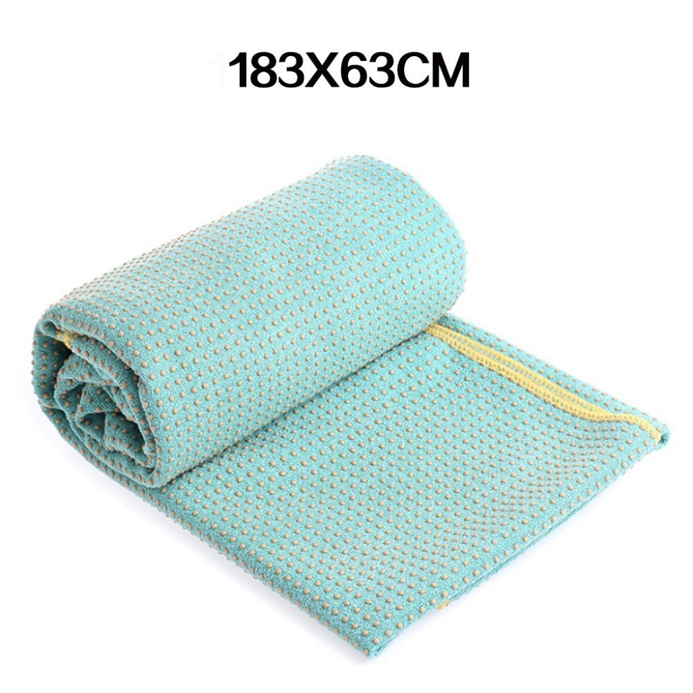 Sport Non Slip Yoga Mat Cover Handdoek Anti Slip Microfiber Deken Voor Fitness Gym Soft Thicken Pvc Oefening Apparatuur: green