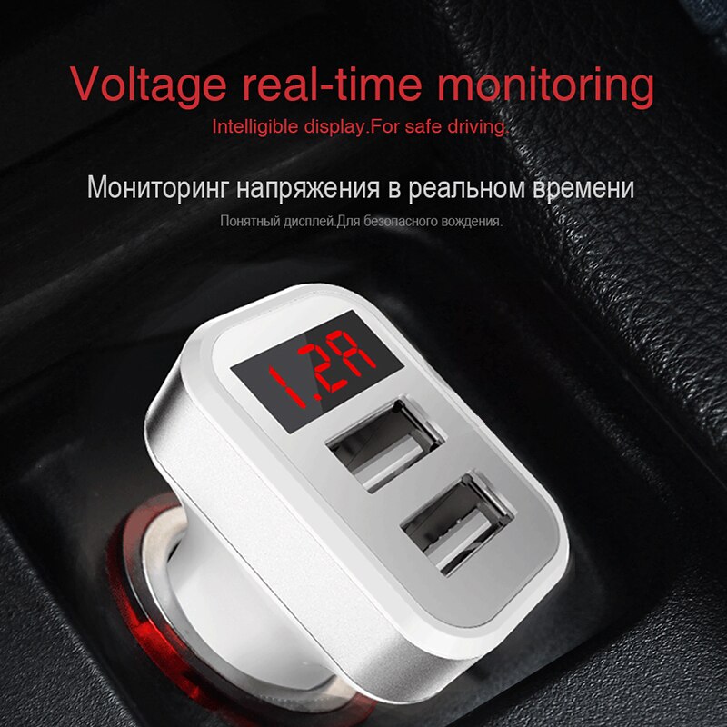 Car Battery Charger Unit Mini Car Starter 2 USB Output Car Charger 5V 2.1A Fast Charging For Iphone Samsung Huawei