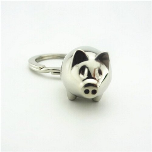 1 st härlig söt mini gris nyckelring bil nyckelring nyckelring charm dekoration nyckelbricka