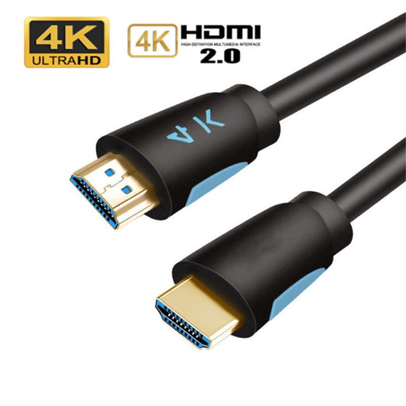 4k hdmi 2.0 kabel forgyldt hdmi til hdmi video kabel support bue 3d hdr 60hz hdmi splitter til hdtv projektor skærm