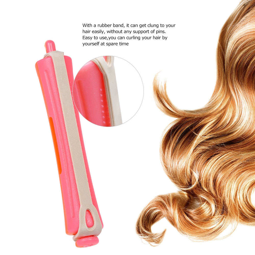12 Pieces Salon Cold Wave Rods Hair Roller With Ru... – Grandado