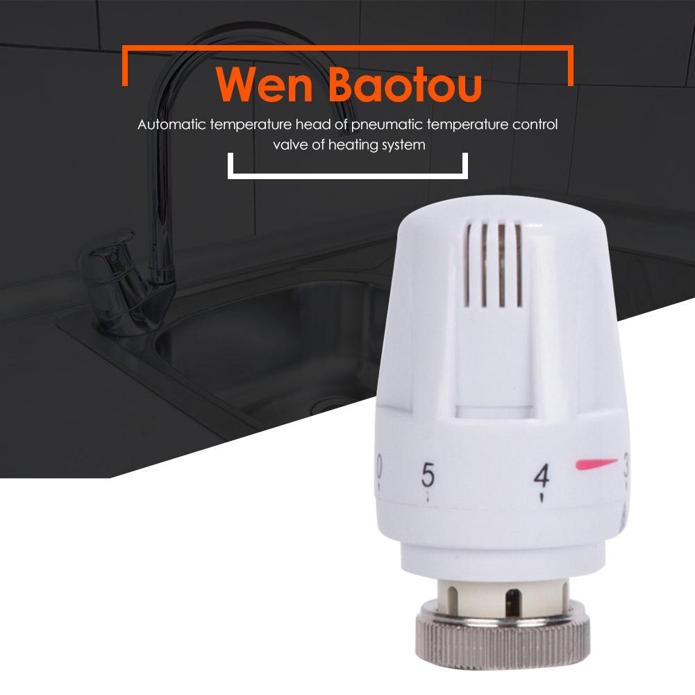 ABS Automatic Valve Caps Thermostatic Radiator Pneumatic Temperature Control Valve Floor Heating System Remote Controller