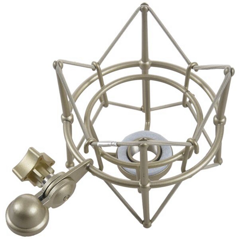 Opnamestudio metalen schokdemper clip ophanging spinnen beugel microfoonstandaard voor broadcast microfoonhouder (convex)