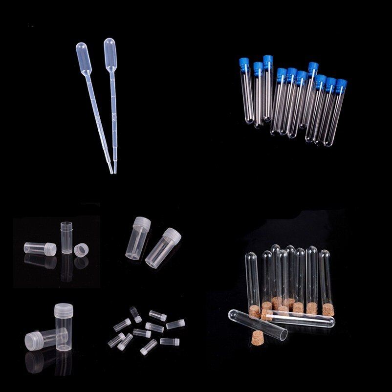 100PCS 1ml Disposable Plastic Eye Dropper Set Transfer Graduated Pipettes Chemistry Lab Supplies