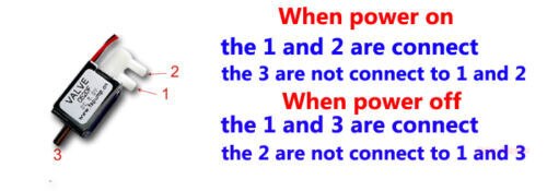 Micro-électrovanne électrique 6V 12V 24V cc, 2 positions, 3 voies, Valve d'air, Valve de gaz, Valve d'évent