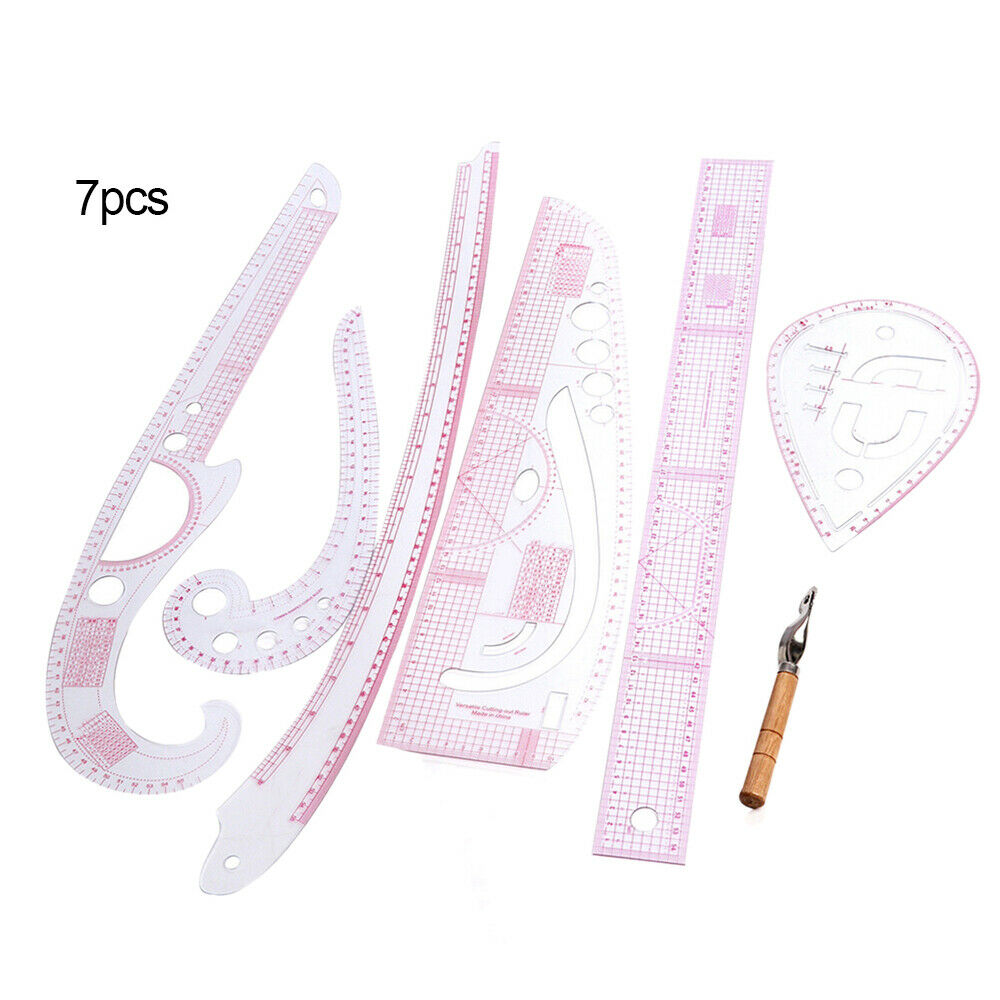 Plastic French Curve Metric Sewing Clothes Ruler Measure for Dressmaking Tailor Grading Curve Rule Pattern Making Accessories