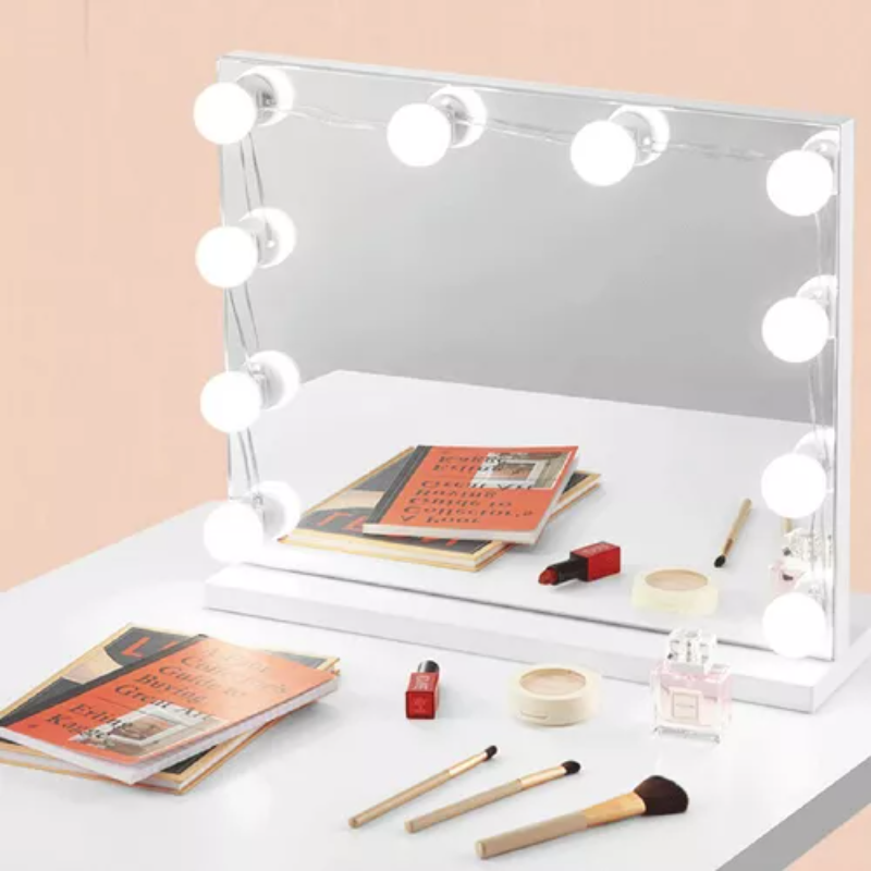 10 focos Espejos de maquillaje Luces de maquillaje Focos para el hogar: Default Title