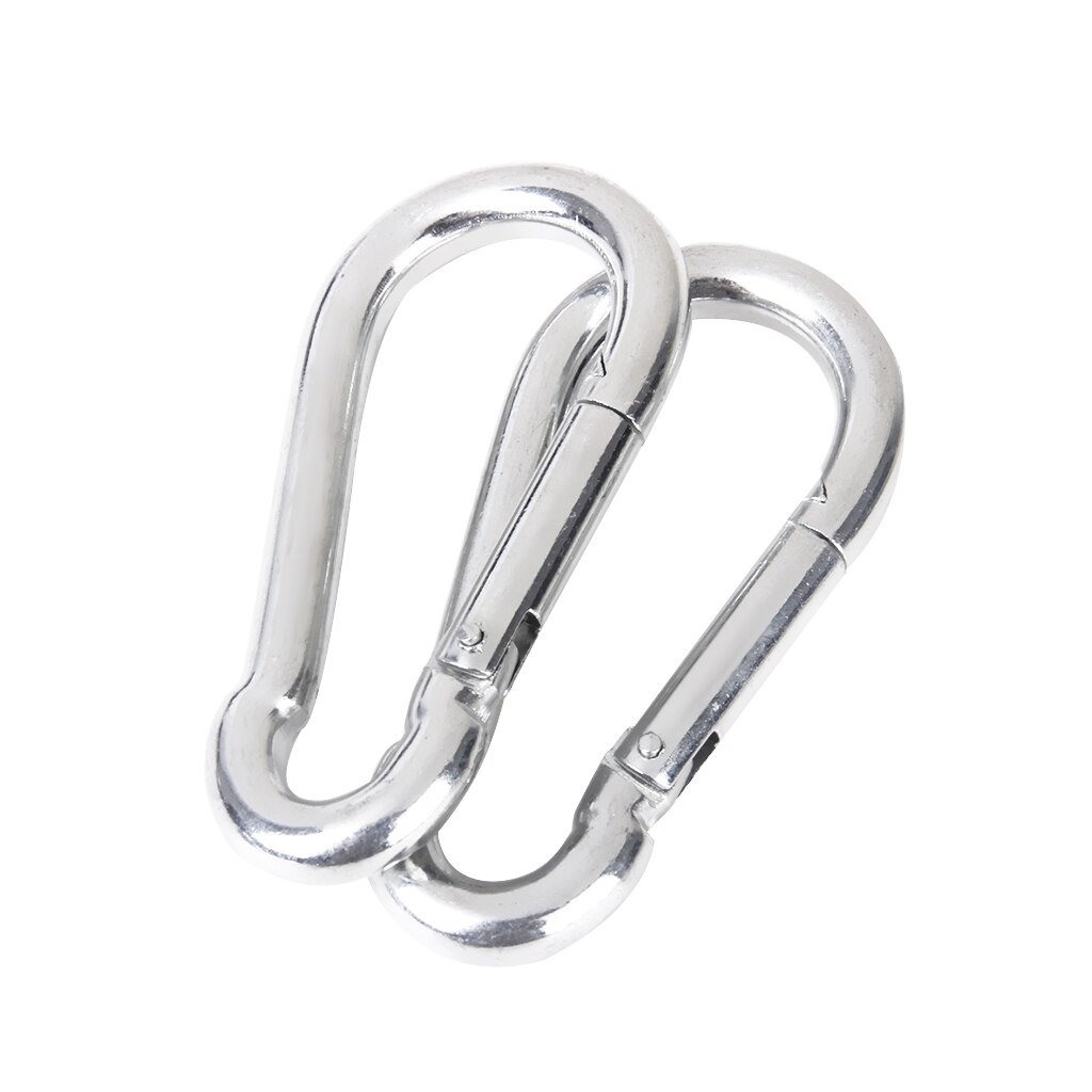 2Pcs Carabiner Spring Snap Clip Haak Sterke &amp; Duurzaam Kamperen/Wandelen/Schommel Touw Van Boom/beam Speeltuin Trapeze