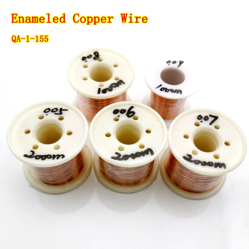 0.05mm 0.06mm 2000m Copper Wire Polyurethane Enameled Wire Qa-1-155 0.05 Mm X 2000 Meters/pc 0.06 Mm X 2000 Meters/pc