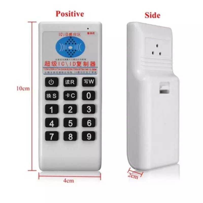 Duplicador RFID portátil, lector NFC, 125Khz, T5577, 13,56 Mhz, UID, tarjeta de Chip inteligente, programador, copiadora