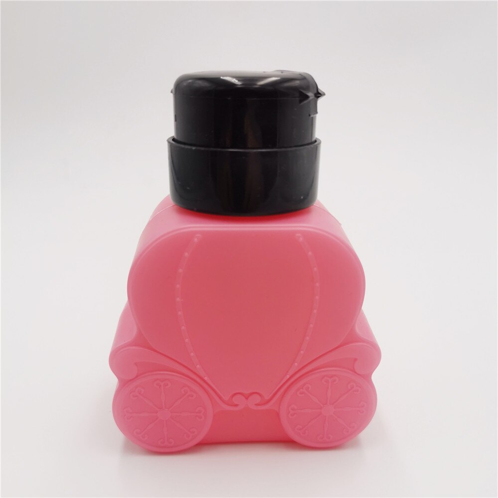 Draagbare Lege Fles Pomp Dispenser Plastic Polish Remover Cleaner Draagbare Makeup Nail Art Manicure: D