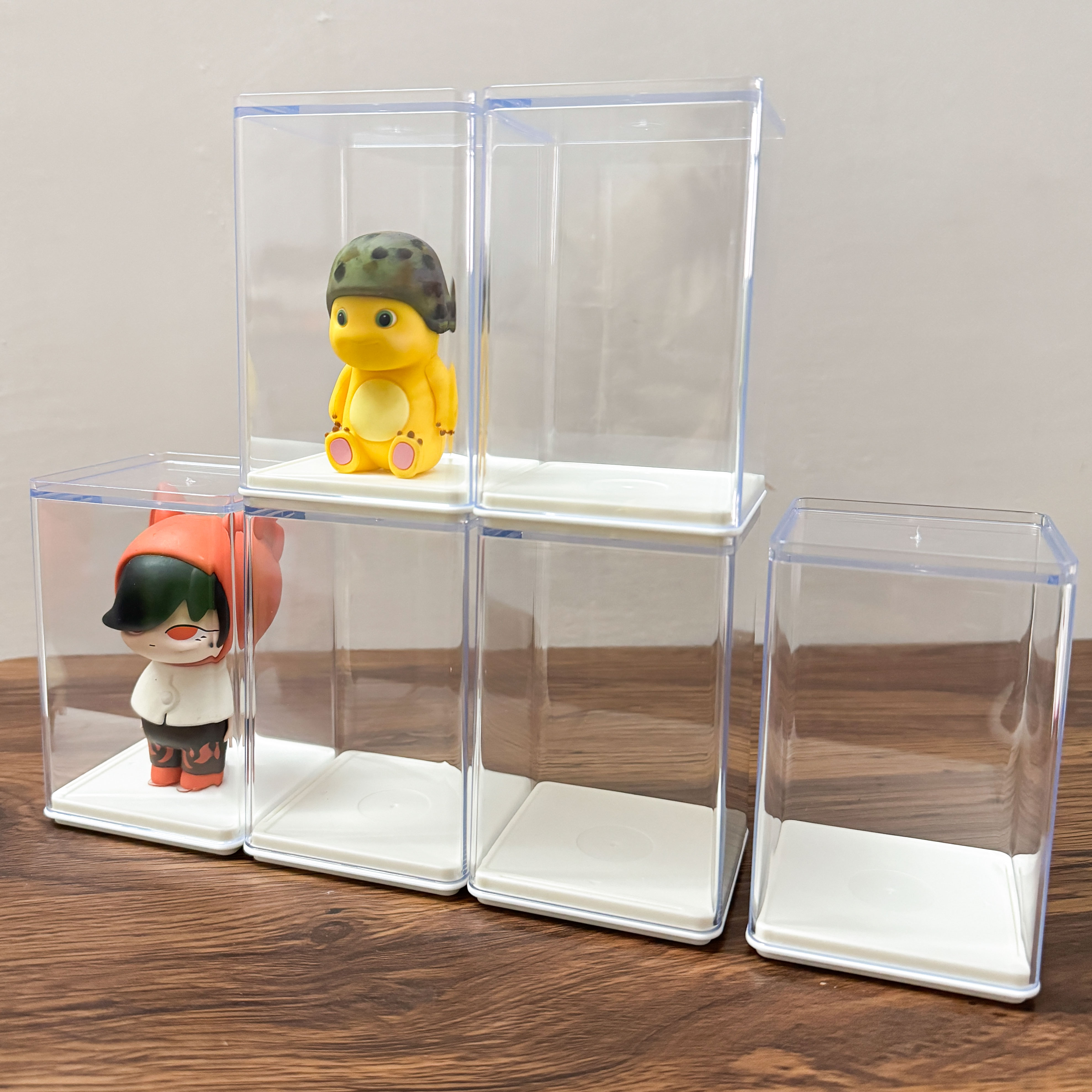 Display Boxen Acryl Figur Vitrine Blind Box Für Action-figuren Pop Mart, Vollständig Zusammengebaute Staubdichte Lagerung Organizer Box