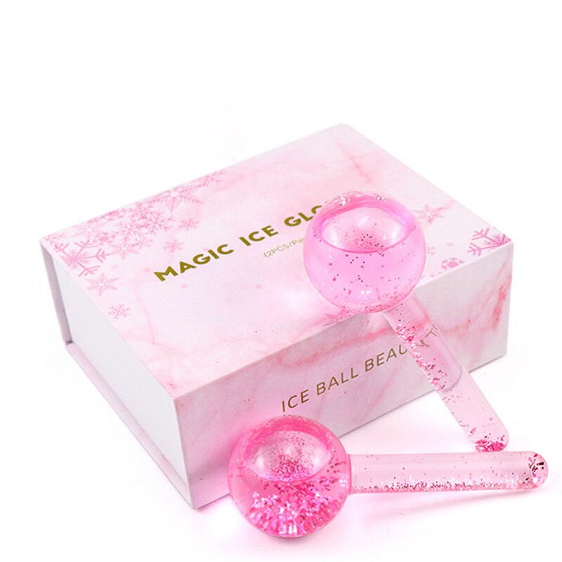 Beauty Ice Hockey Energy-bola de cristal para belleza, refrigeración Facial, ondas de hielo para masaje Facial y ocular